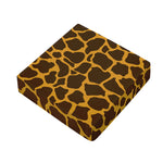 Dark Brown Cow Print Outdoor Seat Cushion Cover