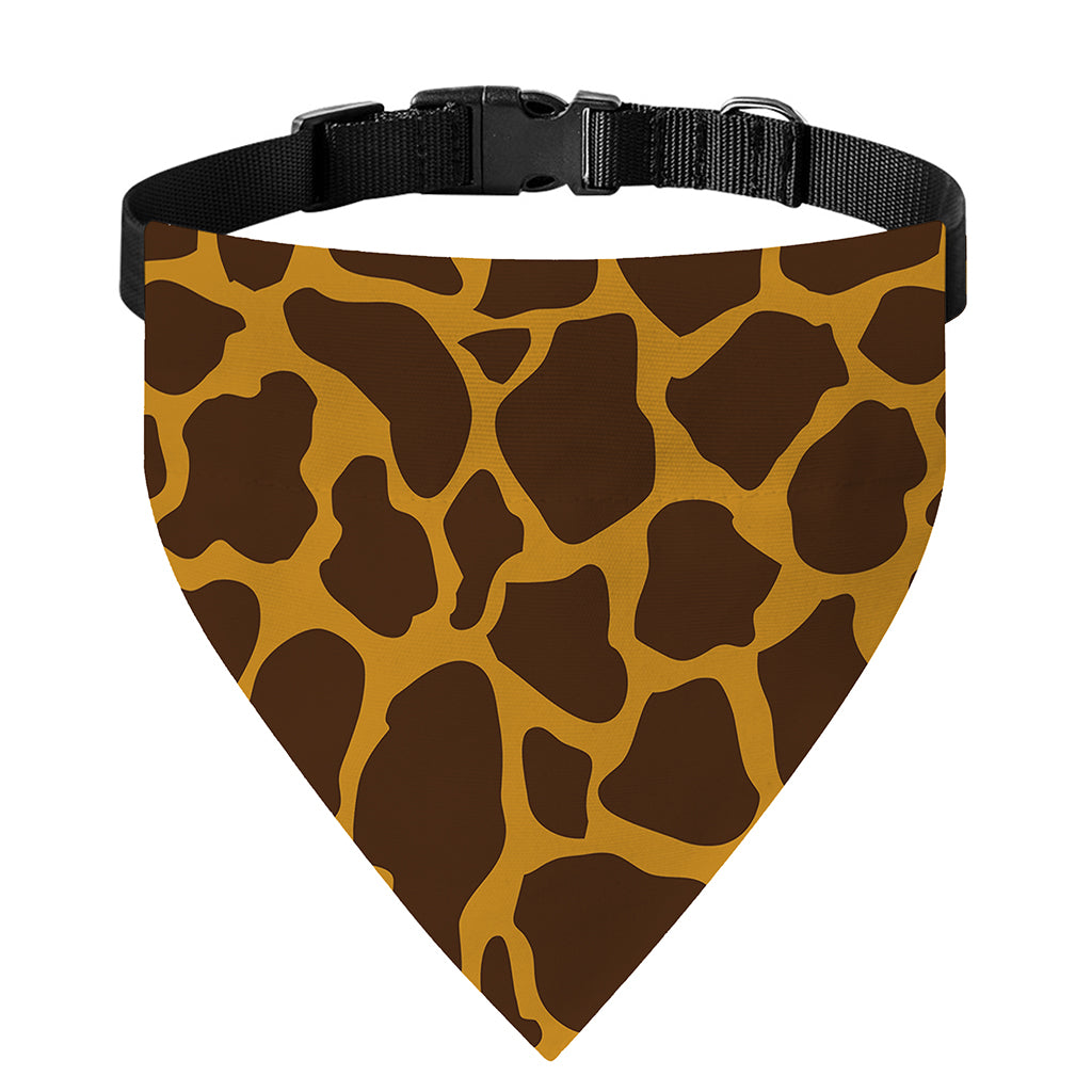 Dark Brown Cow Print Over The Collar Dog Bandana