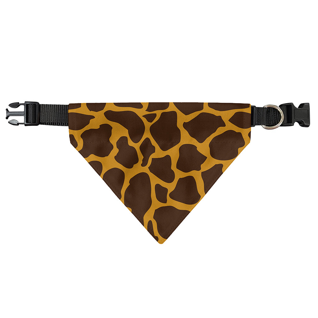 Dark Brown Cow Print Over The Collar Dog Bandana
