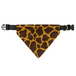 Dark Brown Cow Print Over The Collar Dog Bandana