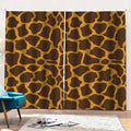 Dark Brown Cow Print Pencil Pleat Curtains