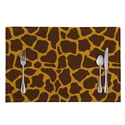 Dark Brown Cow Print Placemat
