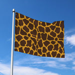 Dark Brown Cow Print Polyester Flag