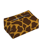 Dark Brown Cow Print Rectangle Tissue Box Cover