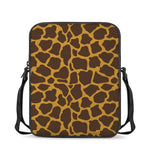 Dark Brown Cow Print Rectangular Crossbody Bag
