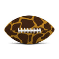 Dark Brown Cow Print Rugby Ball