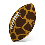 Dark Brown Cow Print Rugby Ball