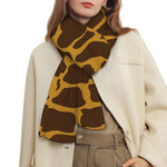 Dark Brown Cow Print Scarf