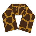 Dark Brown Cow Print Scarf