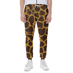Dark Brown Cow Print Scuba Joggers