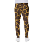 Dark Brown Cow Print Scuba Joggers