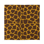 Dark Brown Cow Print Silk Bandana