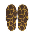 Dark Brown Cow Print Slippers