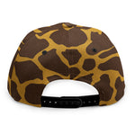 Dark Brown Cow Print Snapback Cap