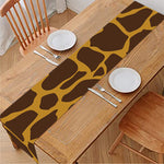 Dark Brown Cow Print Table Runner