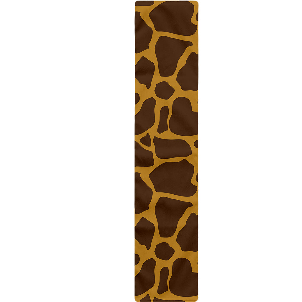Dark Brown Cow Print Table Runner
