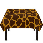 Dark Brown Cow Print Tablecloth