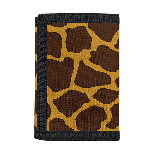 Dark Brown Cow Print Trifold Wallet