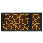 Dark Brown Cow Print Trifold Wallet