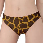 Dark Brown Cow Print Women's Panties