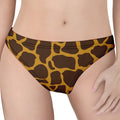 Dark Brown Cow Print Women's Thong