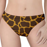 Dark Brown Cow Print Women's Thong
