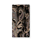 Dark Brown Paisley Pattern Print Baby Crib Sheet
