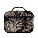 Dark Brown Paisley Pattern Print Briefcase Bible Bag
