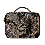 Dark Brown Paisley Pattern Print Briefcase Bible Bag