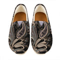 Dark Brown Paisley Pattern Print Casual Shoes