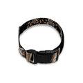 Dark Brown Paisley Pattern Print Dog Collar