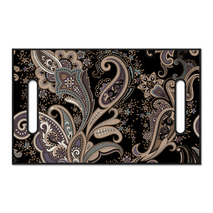 Dark Brown Paisley Pattern Print Golf Cart Seat Cover