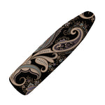 Dark Brown Paisley Pattern Print Ironing Board Cover