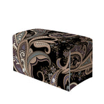 Dark Brown Paisley Pattern Print Leather Tissue Box Cover