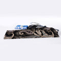 Dark Brown Paisley Pattern Print Sports Towel