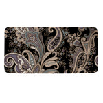Dark Brown Paisley Pattern Print Towel