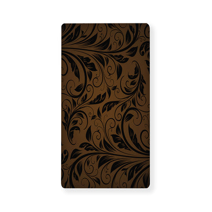 Dark Brown Western Damask Print Baby Crib Sheet