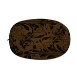 Dark Brown Western Damask Print Car Side Mirror Covers