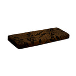 Dark Brown Western Damask Print Piano Keyboard Cover