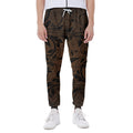 Dark Brown Western Damask Print Joggers