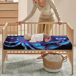 Dark Cancer Zodiac Sign Print Baby Crib Sheet