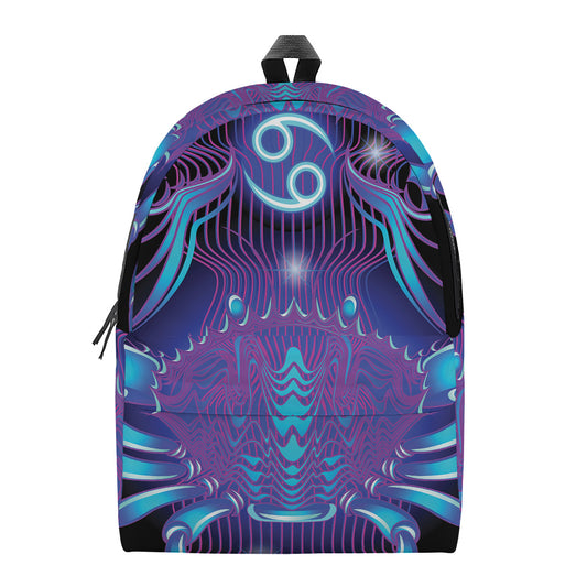 Dark Cancer Zodiac Sign Print Backpack