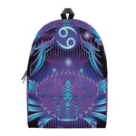 Dark Cancer Zodiac Sign Print Backpack