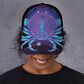 Dark Cancer Zodiac Sign Print Baseball Cap