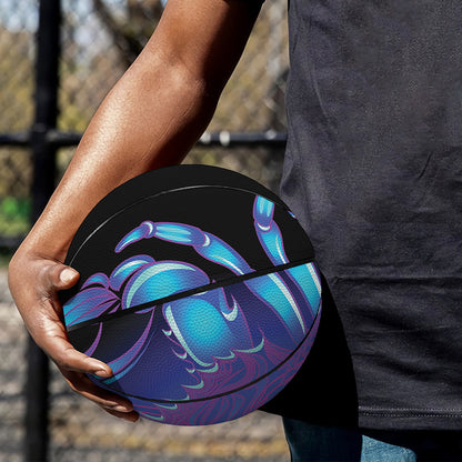 Dark Cancer Zodiac Sign Print Basketball