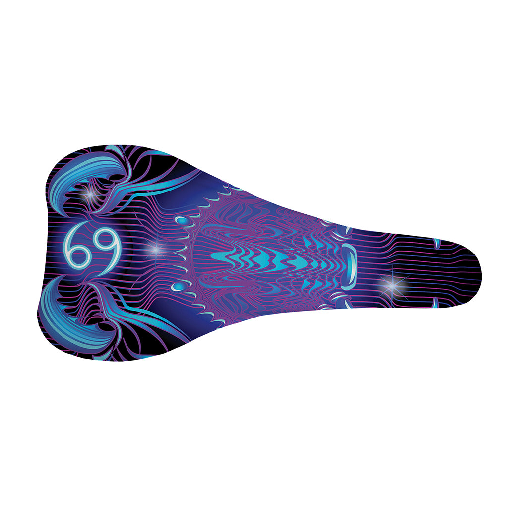 Dark Cancer Zodiac Sign Print Bicycle Seat Cover