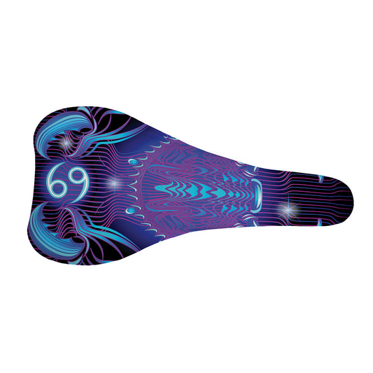 Dark Cancer Zodiac Sign Print Bicycle Seat Cover