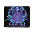 Dark Cancer Zodiac Sign Print Bifold Wallet