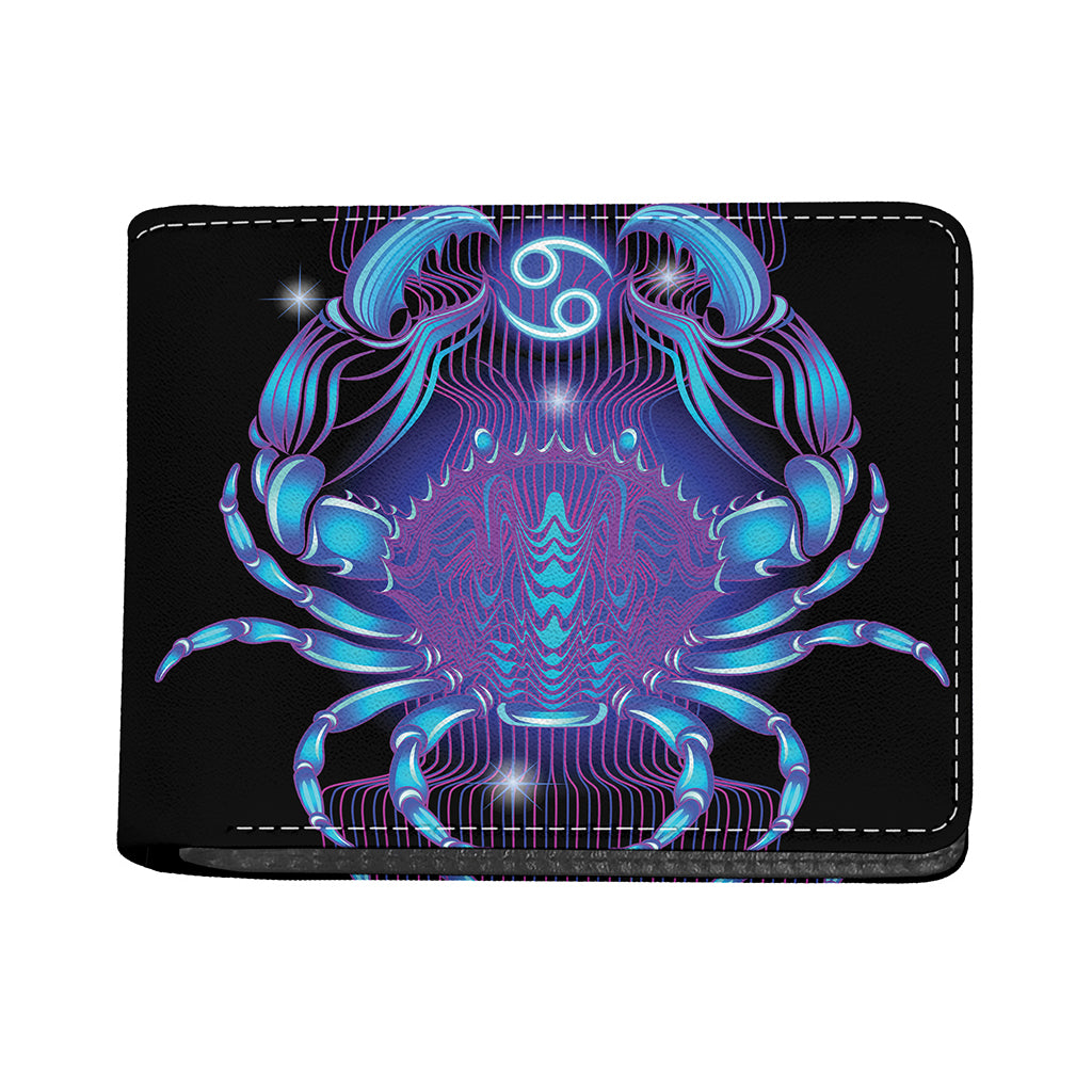 Dark Cancer Zodiac Sign Print Bifold Wallet