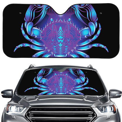 Dark Cancer Zodiac Sign Print Car Windshield Sun Shade